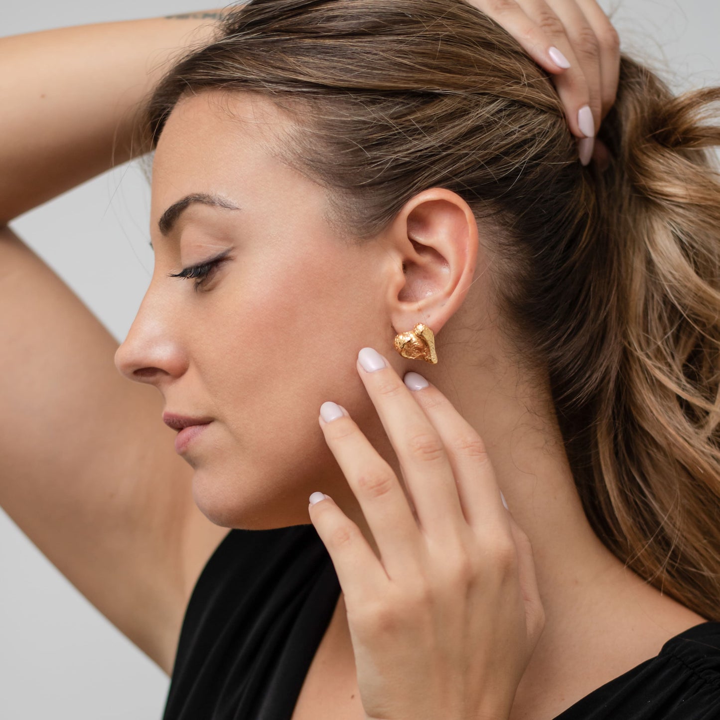 Pendientes Corazón relieve