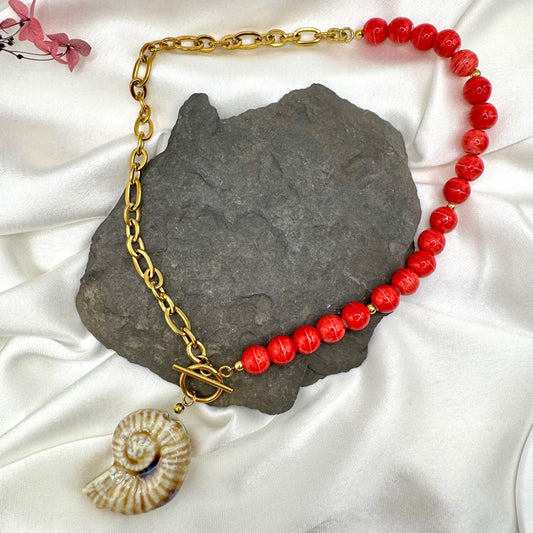 Collar Rojo intenso