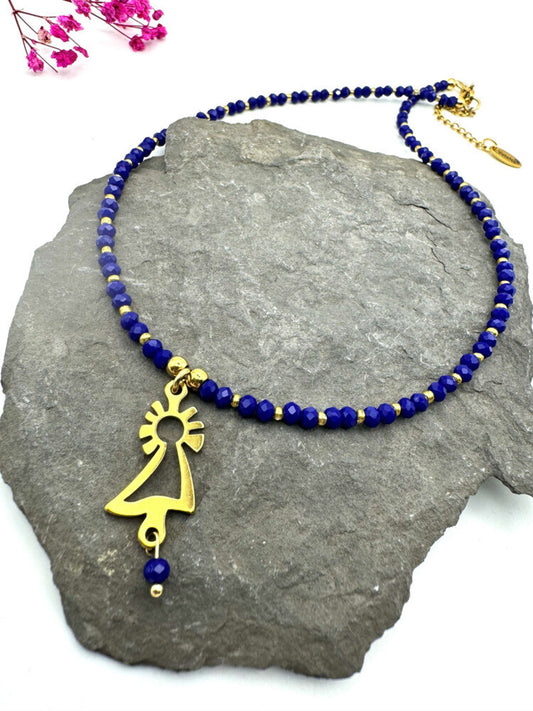 Collar Virgen del Pilar oro