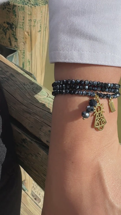 Pulsera Dolce Virgen del Pilar Dorada