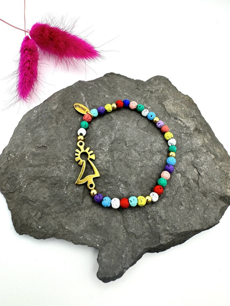 Pulsera Virgen del Pilar dorada
