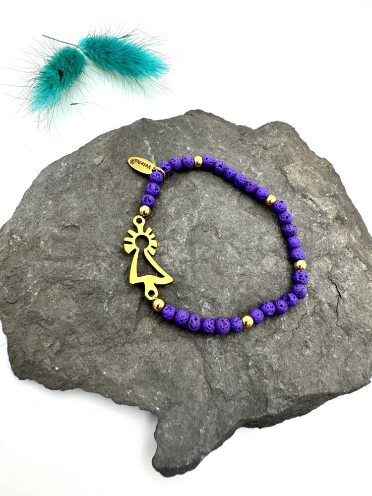 Pulsera Virgen del Pilar dorada