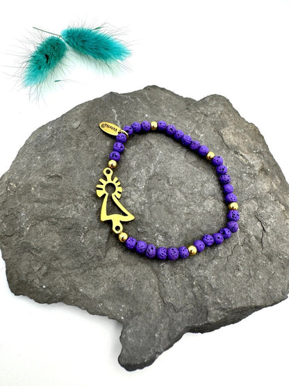 Pulsera Virgen del Pilar dorada